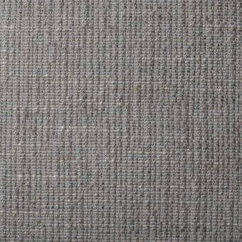 Woven fabric sample, muted gray tone, vertical rib texture with subtle tonal variations and a dense, matte finish.